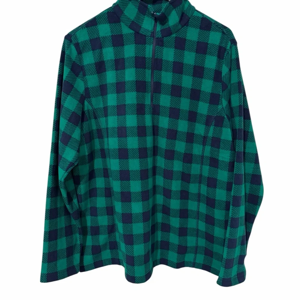 Lands’ End green and blue in a Vintage pullover. - Picture 2 of 8